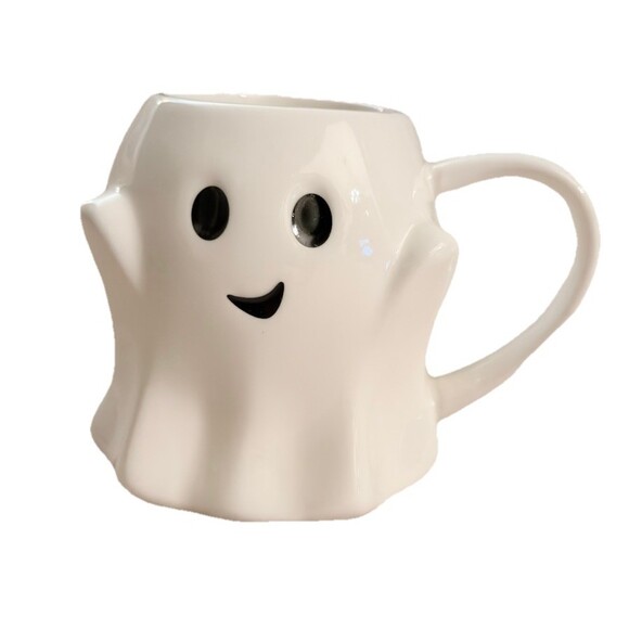 Unbranded Other - Cute White Ghost Ceramic Coffee Mug Halloween